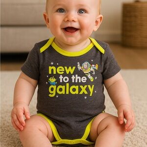 NWT Disney Baby Bodysuit – Buzz Lightyear Toy Story – Size 12–18M